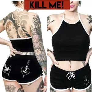 Sexy “Kill Me” Booty Shorts/Hot Pants